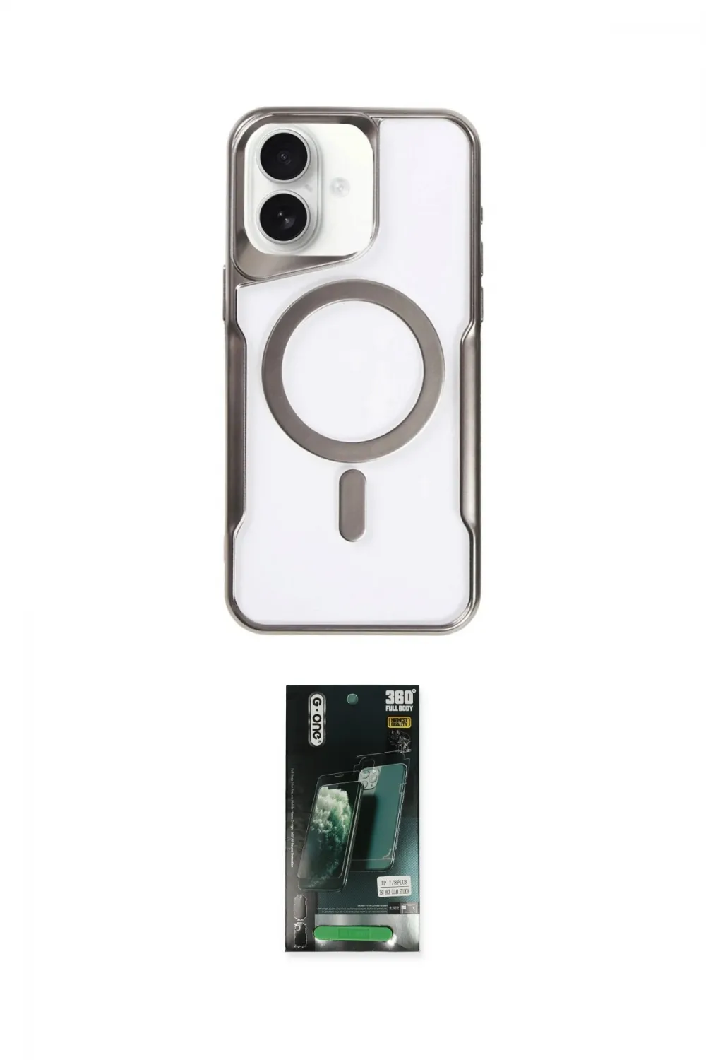 ieg™ iPhone 16 Kılıf Yadigar Klasik Özel Seri - Siyah 360 Mat Full Body Arka Koruyucu