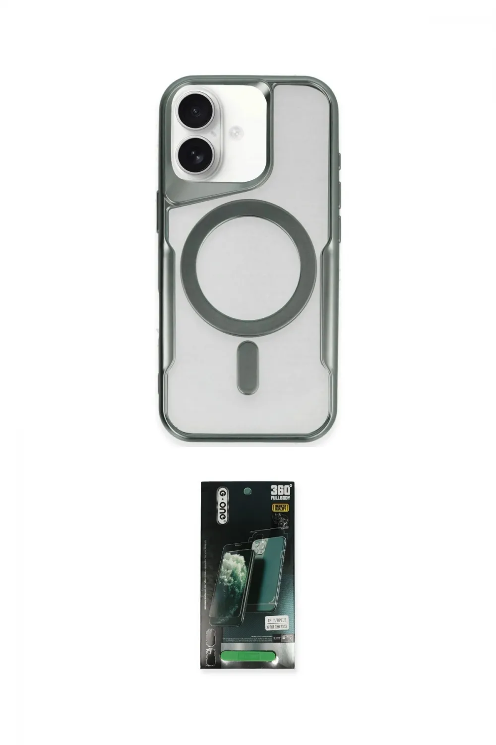 ieg™ iPhone 16 Kılıf Yadigar Klasik Özel Seri - Siyah 360 Mat Full Body Arka Koruyucu