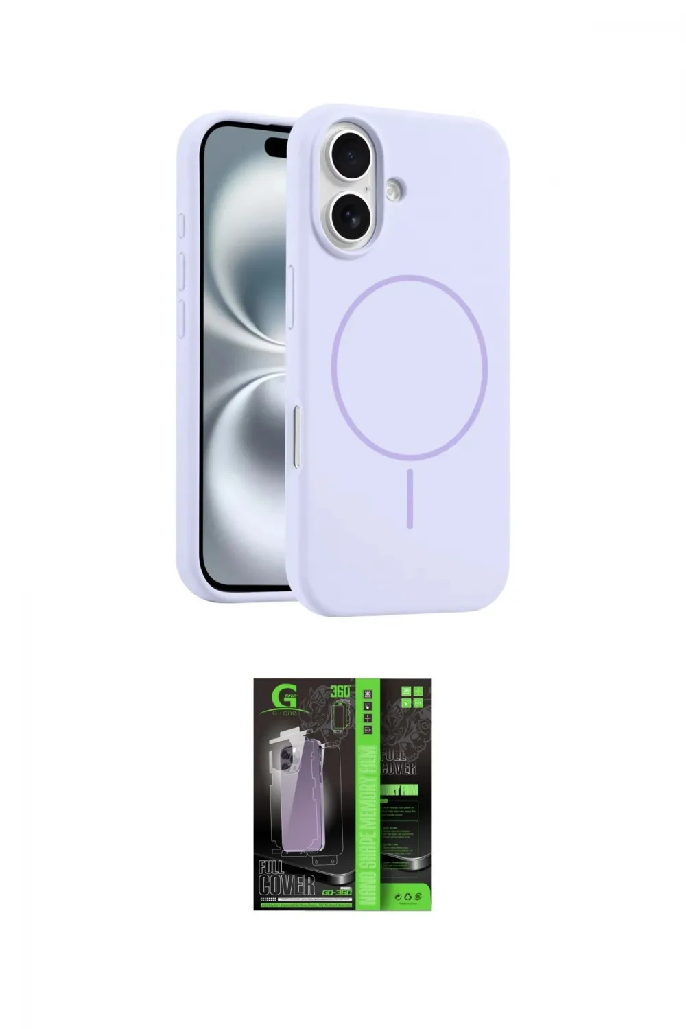 ieg™ iPhone 16 Kılıf Yankı Form Serisi - Şeffaf 360 Full Body Arka Koruyucu