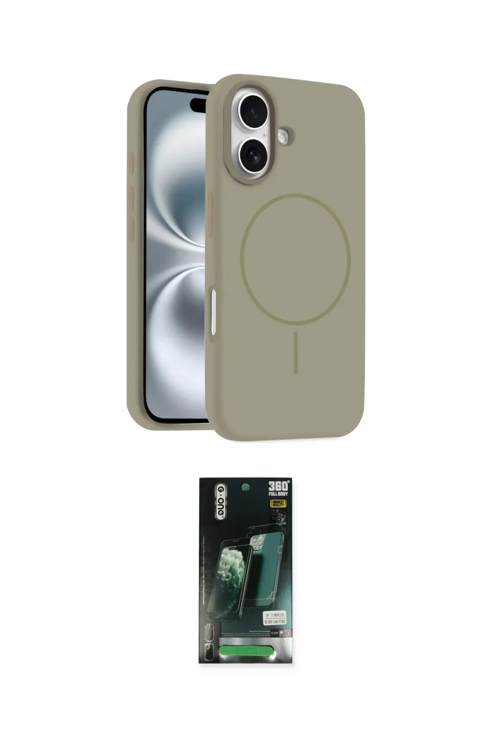 ieg™ iPhone 16 Kılıf Yankı Form Serisi - Siyah 360 Mat Full Body Arka Koruyucu