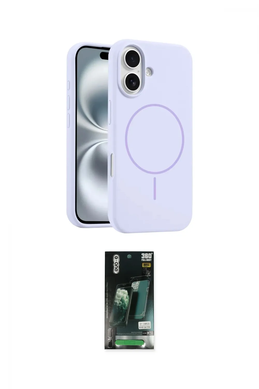 ieg™ iPhone 16 Kılıf Yankı Form Serisi - Siyah 360 Mat Full Body Arka Koruyucu