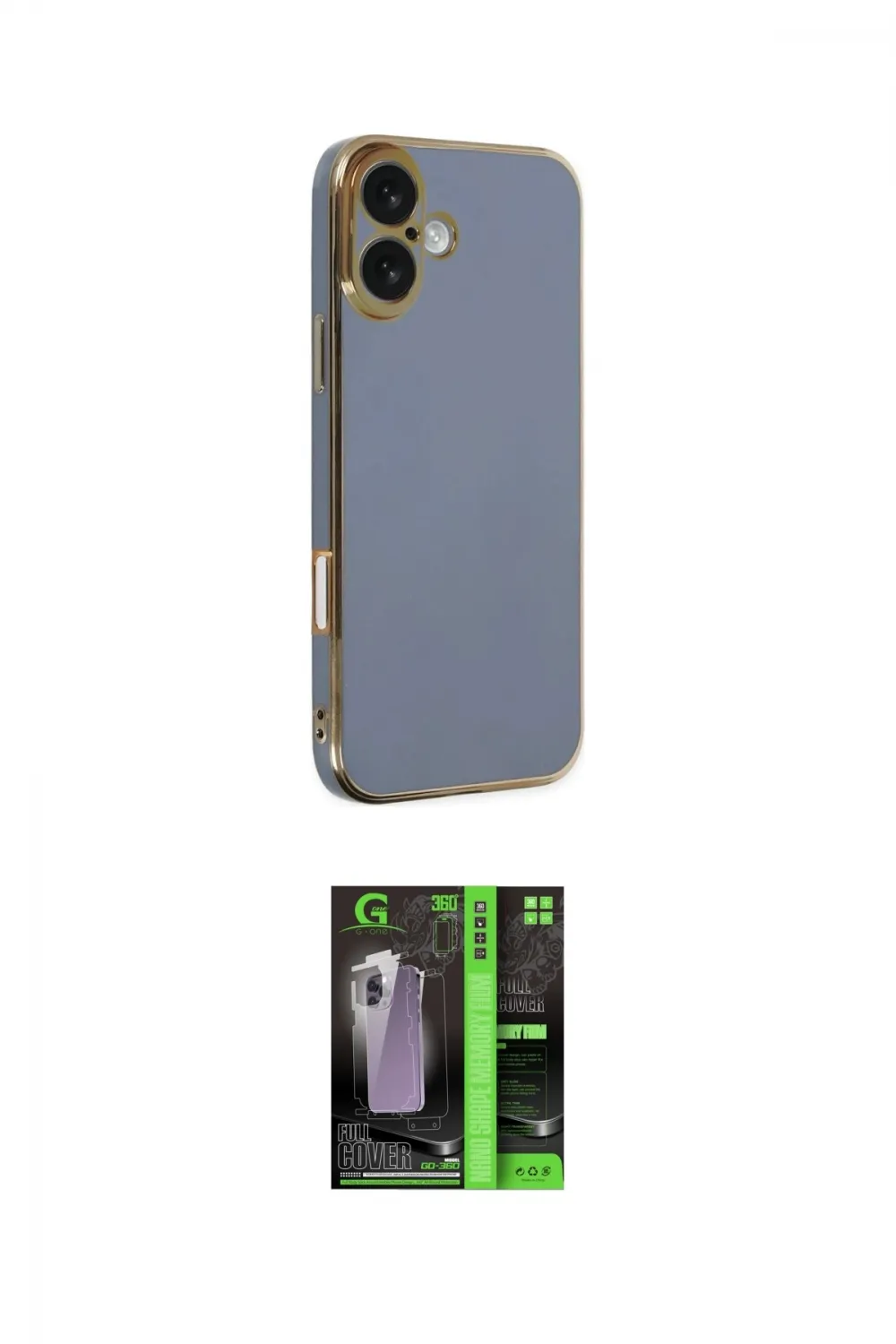 ieg™ iPhone 16 Kılıf Yankı Serisi - Şeffaf 360 Full Body Arka Koruyucu