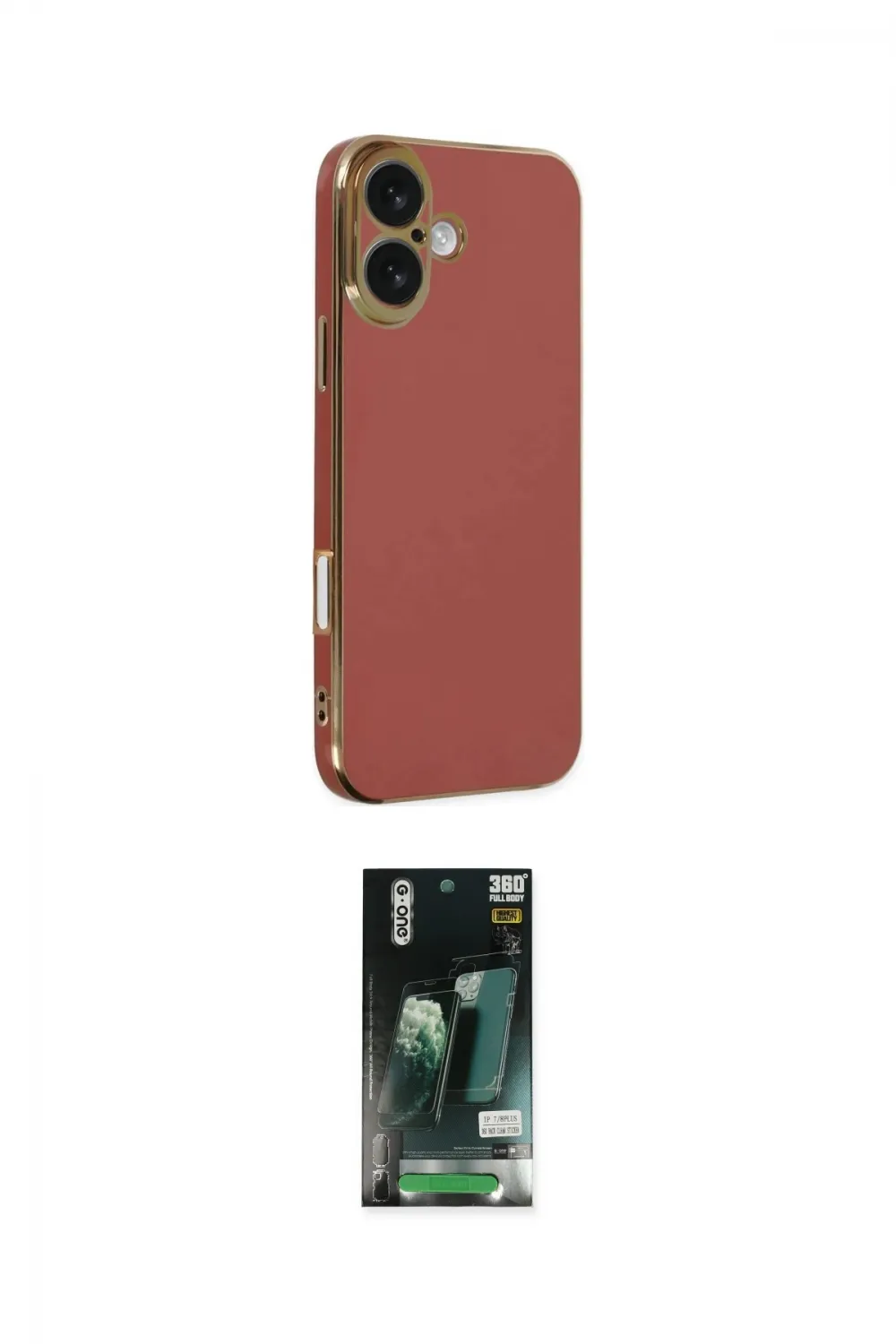 ieg™ iPhone 16 Kılıf Yankı Serisi - Siyah 360 Mat Full Body Arka Koruyucu