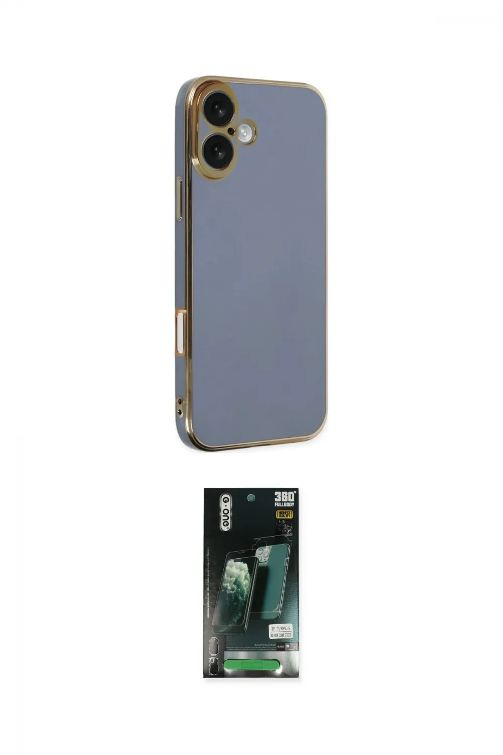 ieg™ iPhone 16 Kılıf Yankı Serisi - Siyah 360 Mat Full Body Arka Koruyucu