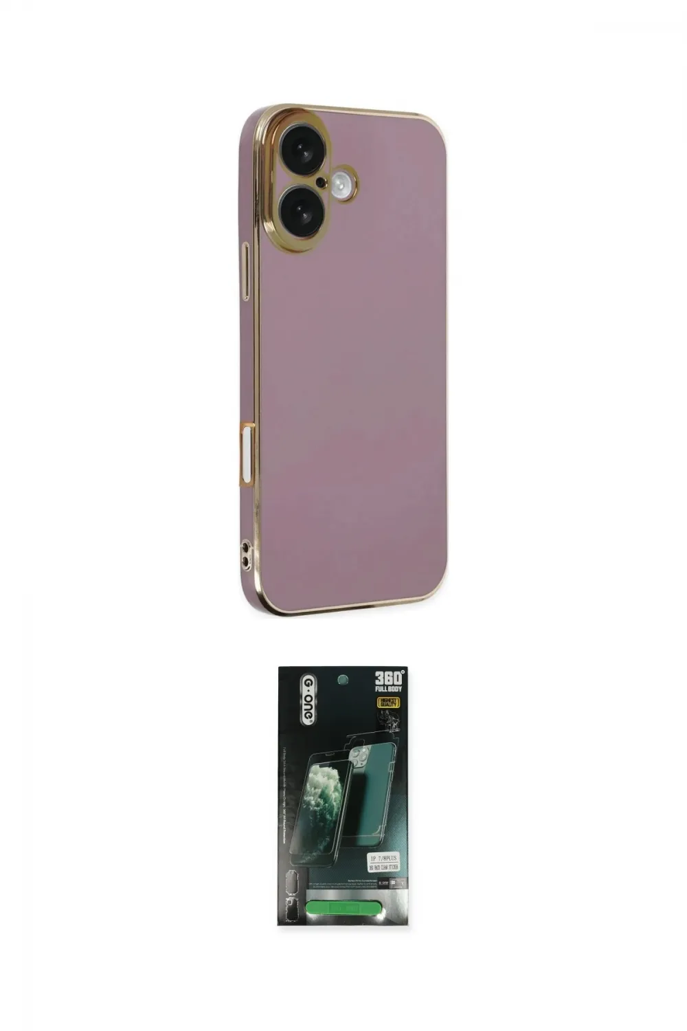ieg™ iPhone 16 Kılıf Yankı Serisi - Siyah 360 Mat Full Body Arka Koruyucu