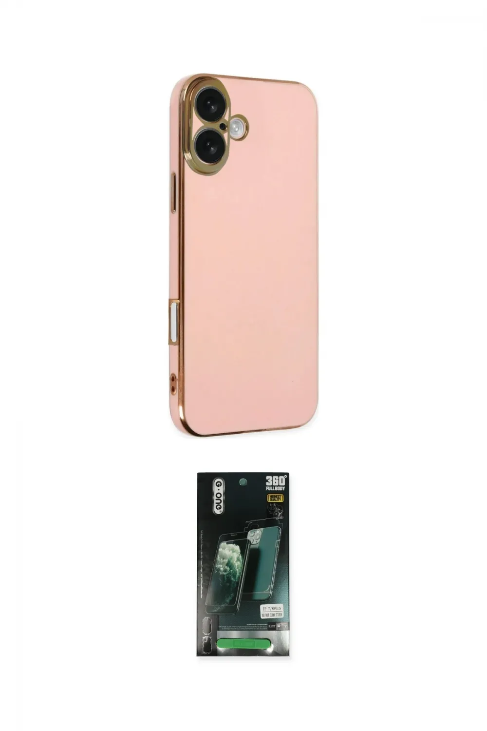 ieg™ iPhone 16 Kılıf Yankı Serisi - Siyah 360 Mat Full Body Arka Koruyucu