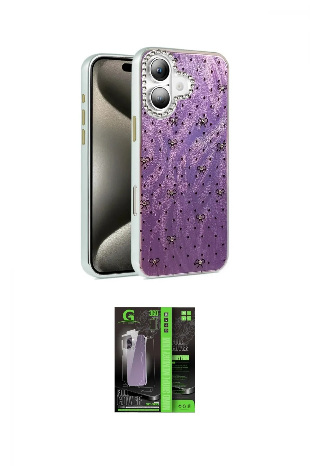 ieg™ iPhone 16 Kılıf Zirve Modern Prime - Şeffaf 360 Full Body Arka Koruyucu