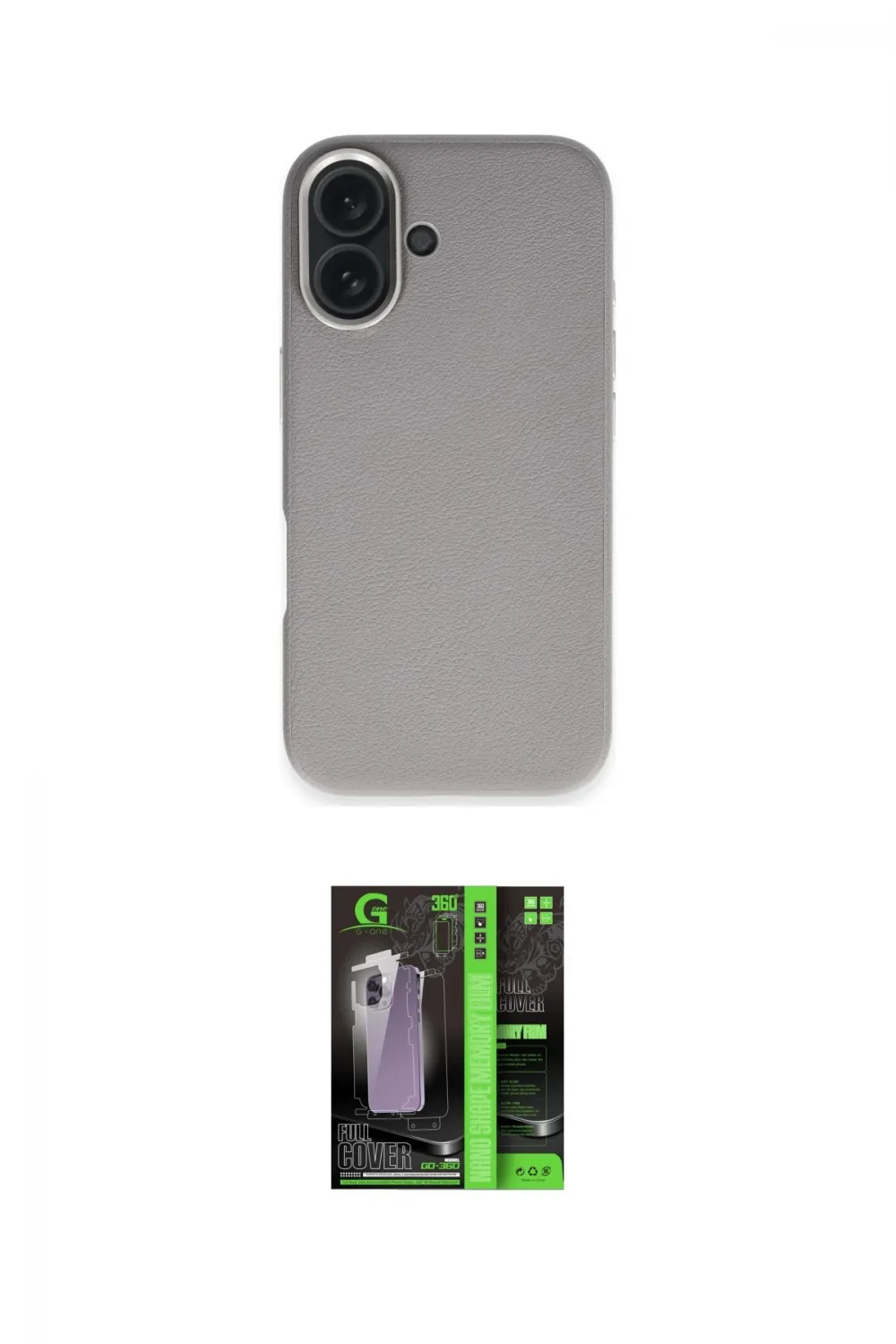 ieg™ iPhone 16 Kılıf Zirve Modern Prime - Şeffaf 360 Full Body Arka Koruyucu