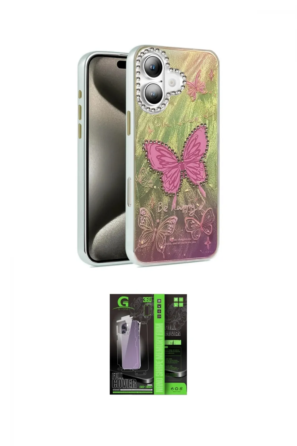 ieg™ iPhone 16 Kılıf Zirve Modern Prime - Şeffaf 360 Full Body Arka Koruyucu