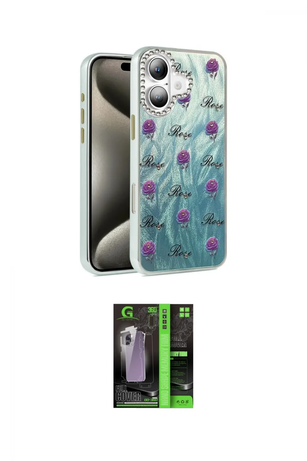 ieg™ iPhone 16 Kılıf Zirve Modern Prime - Şeffaf 360 Full Body Arka Koruyucu