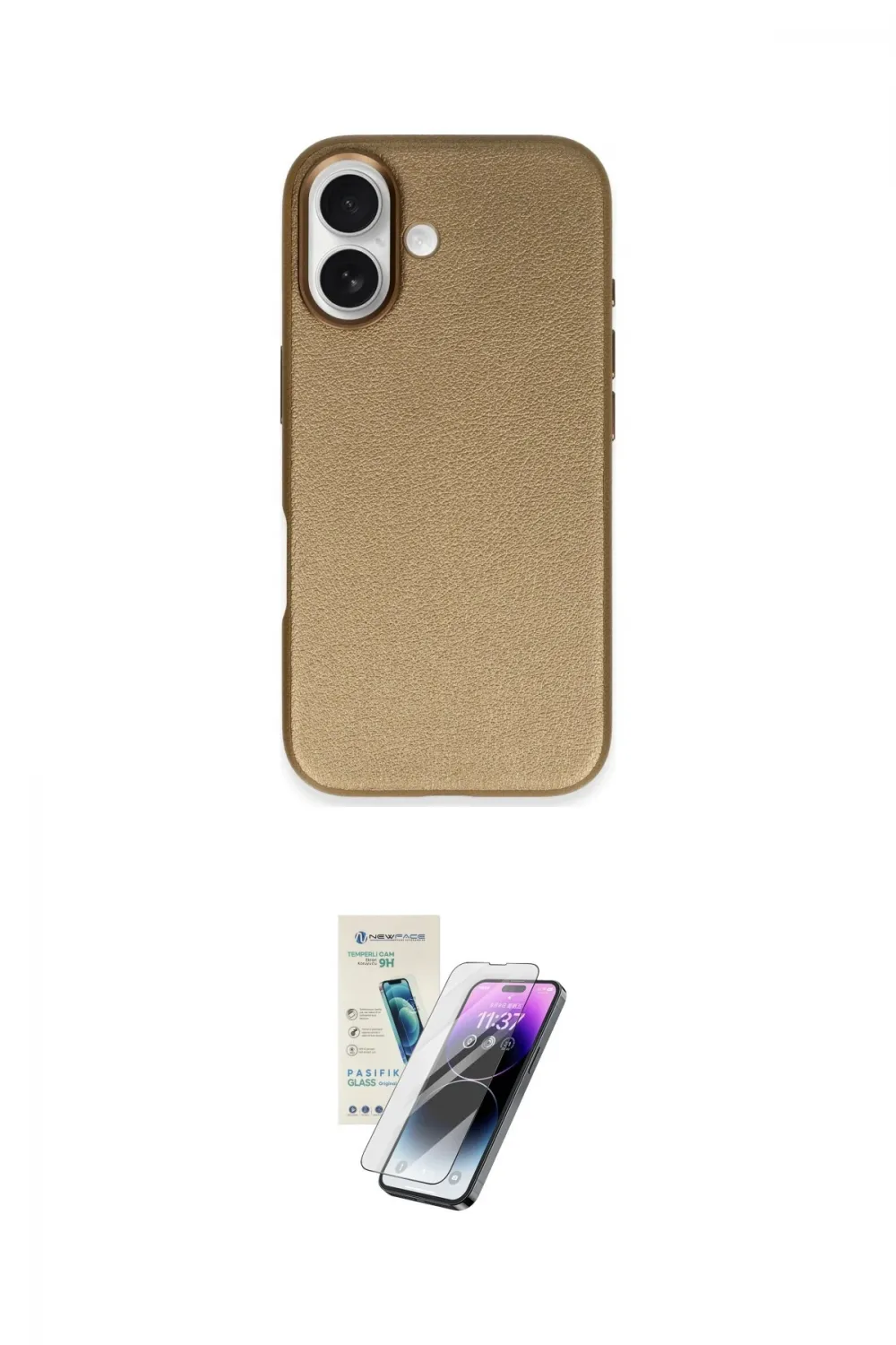 ieg™ iPhone 16 Kılıf Zirve Modern Prime - Şeffaf Pasifik Cam Ekran Koruyucu