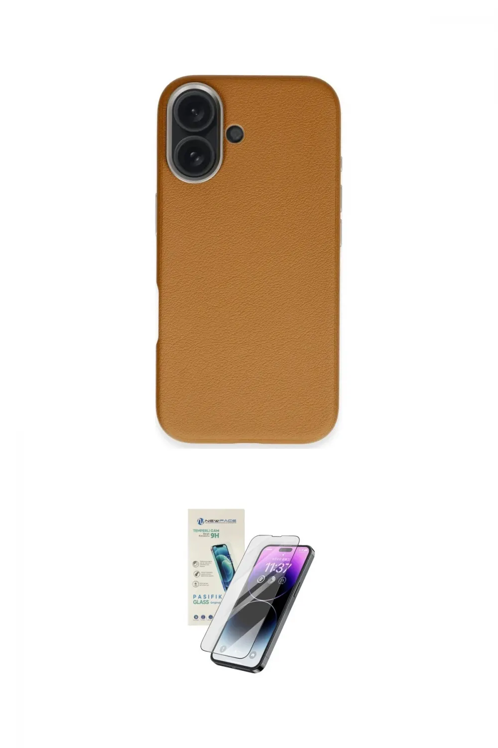 ieg™ iPhone 16 Kılıf Zirve Modern Prime - Şeffaf Pasifik Cam Ekran Koruyucu