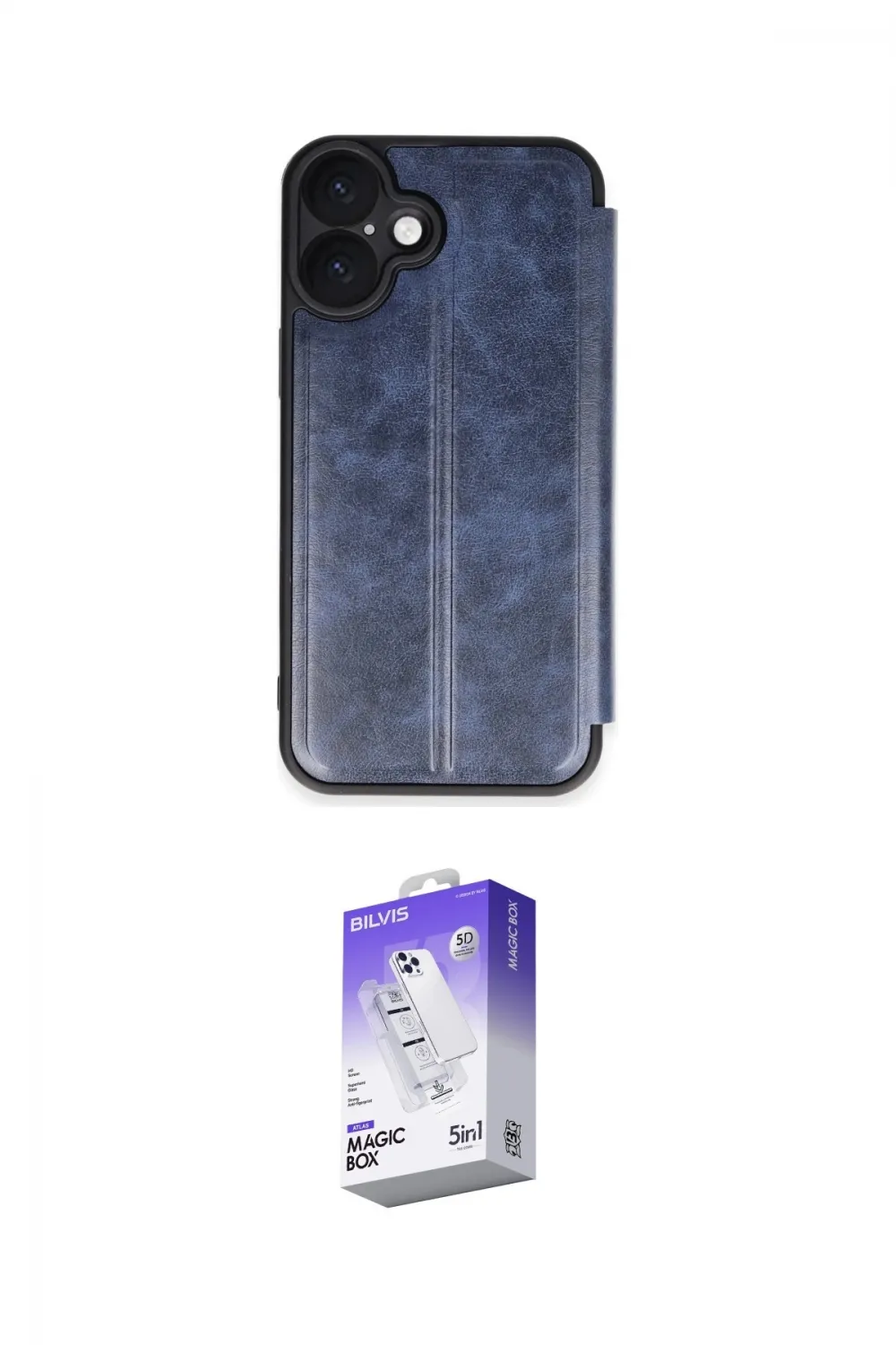 ieg™ iPhone 16 Kılıf Zirve Yansıma Serisi - Siyah Bilvis 5in1 3D Magic Cam Ekran Koruyucu