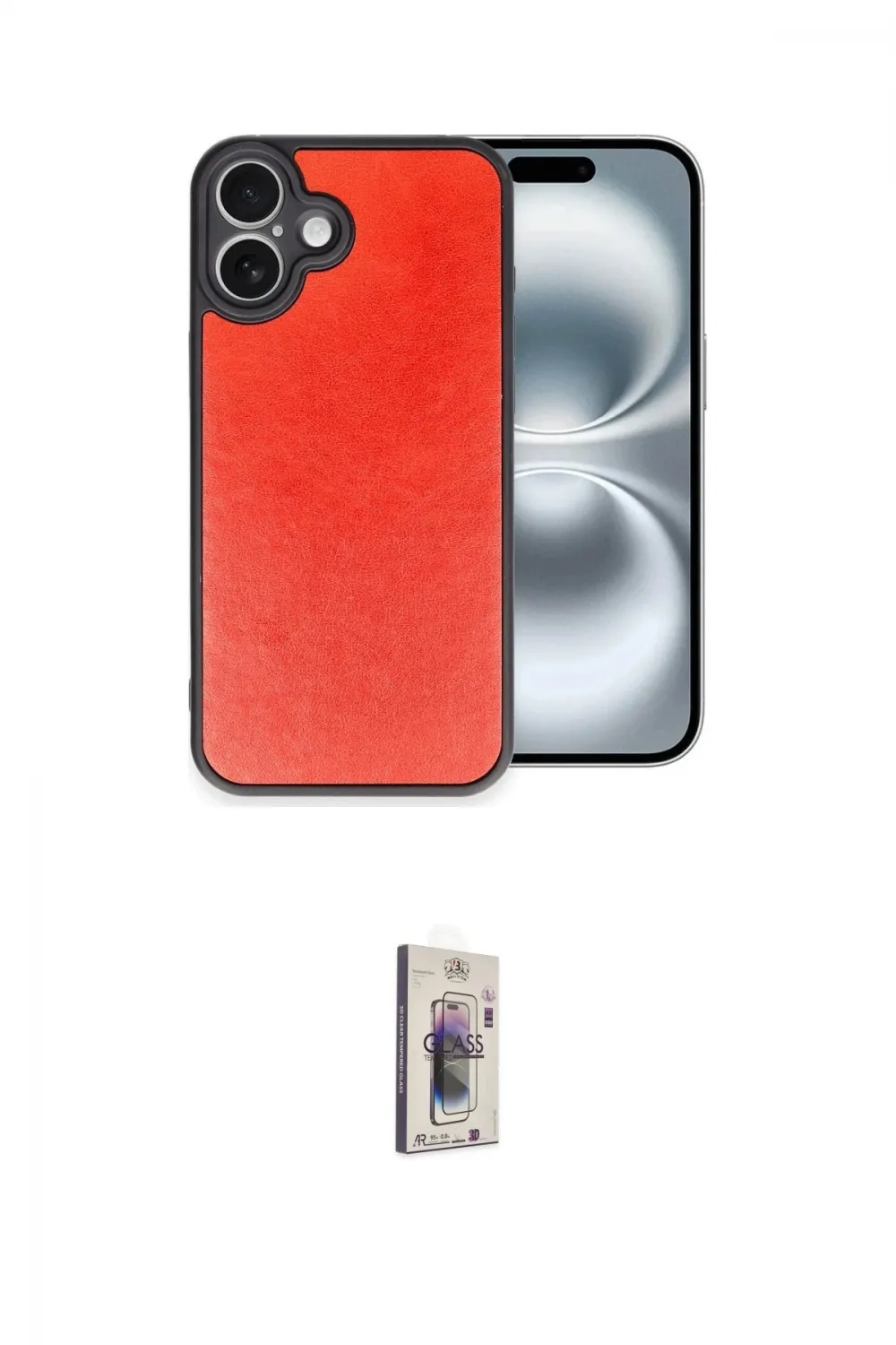 ieg™ iPhone 16 Plus Kılıf Kıvılcım Işık Serisi - Siyah Bilvis 3D Cam Ekran Koruyucu