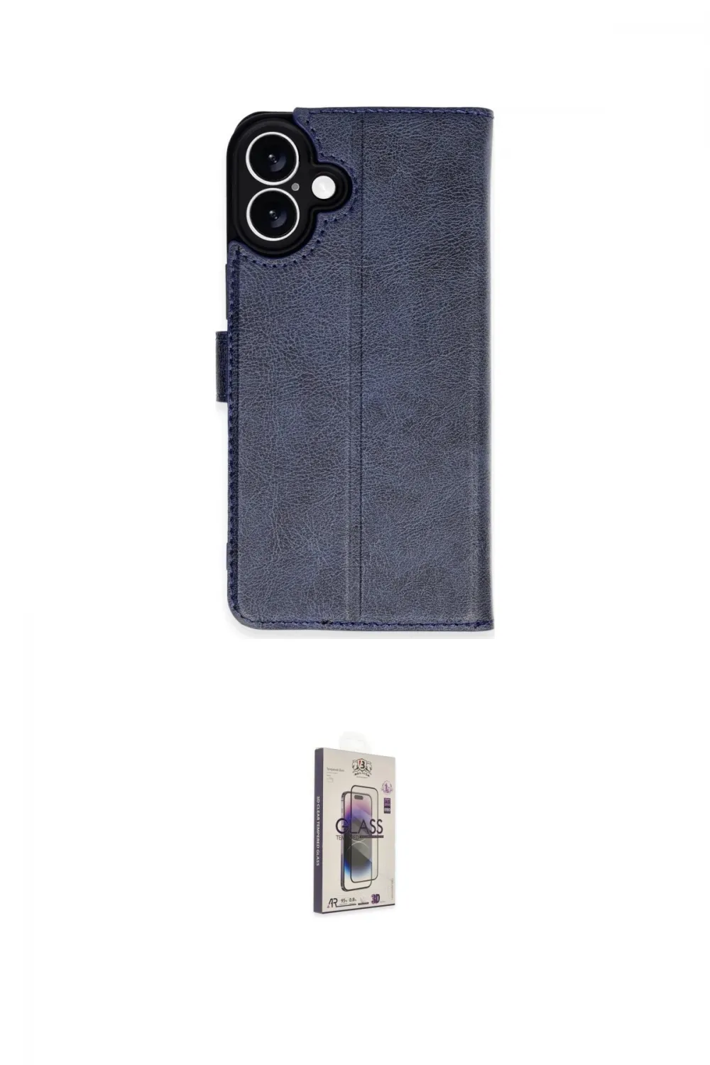 ieg™ iPhone 16 Plus Kılıf Siluet Işık Serisi - Siyah Bilvis 3D Cam Ekran Koruyucu