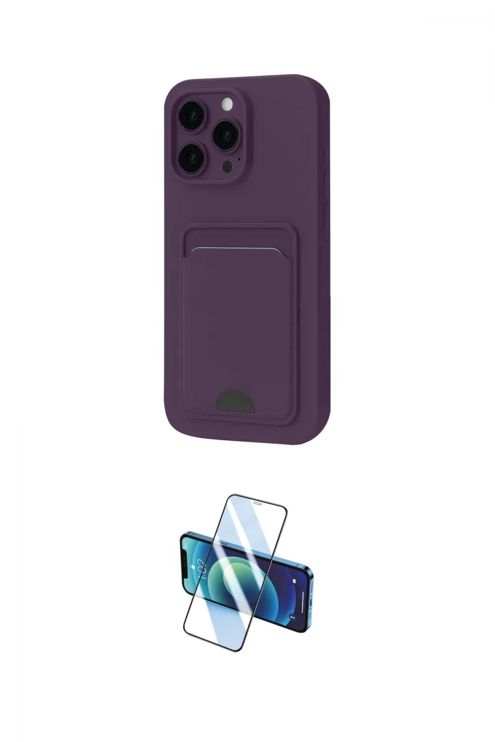 ieg™ iPhone 16 Plus Kılıf Vadi Çizgi Prime - Siyah 3D Antistatik Seramik Nano Ekran Koruyucu