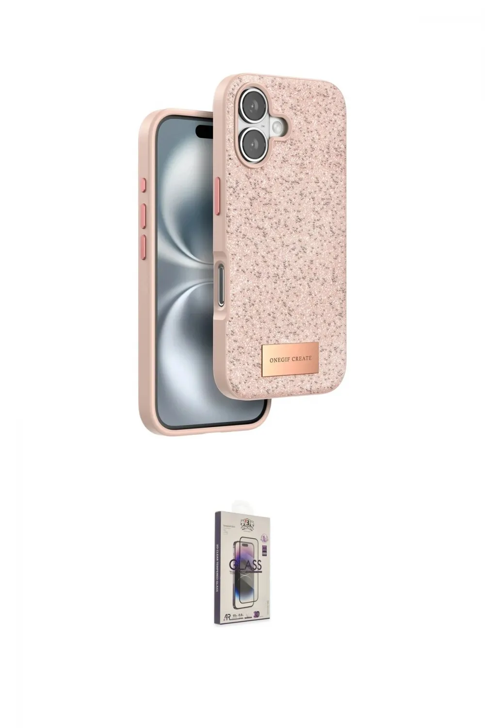 ieg™ iPhone 16 Plus Kılıf Vadi Klasik Serisi - Siyah Bilvis 3D Cam Ekran Koruyucu