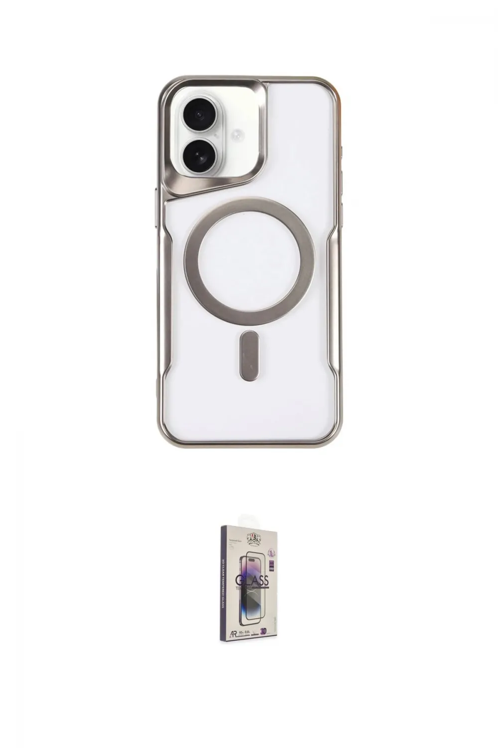 ieg™ iPhone 16 Plus Kılıf Yadigar Klasik Özel Seri - Siyah Bilvis 3D Cam Ekran Koruyucu