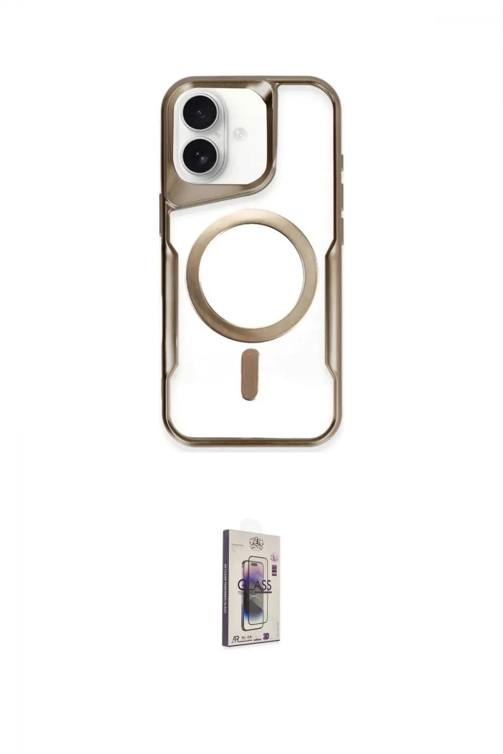 ieg™ iPhone 16 Plus Kılıf Yadigar Klasik Özel Seri - Siyah Bilvis 3D Cam Ekran Koruyucu