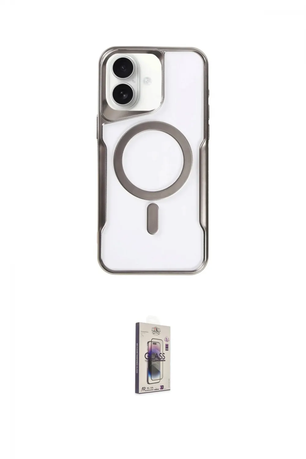 ieg™ iPhone 16 Plus Kılıf Yadigar Klasik Özel Seri - Siyah Bilvis 3D Cam Ekran Koruyucu