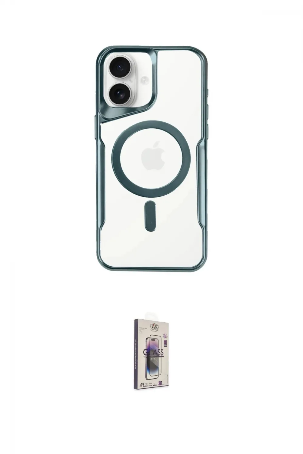 ieg™ iPhone 16 Plus Kılıf Yadigar Klasik Özel Seri - Siyah Bilvis 3D Cam Ekran Koruyucu
