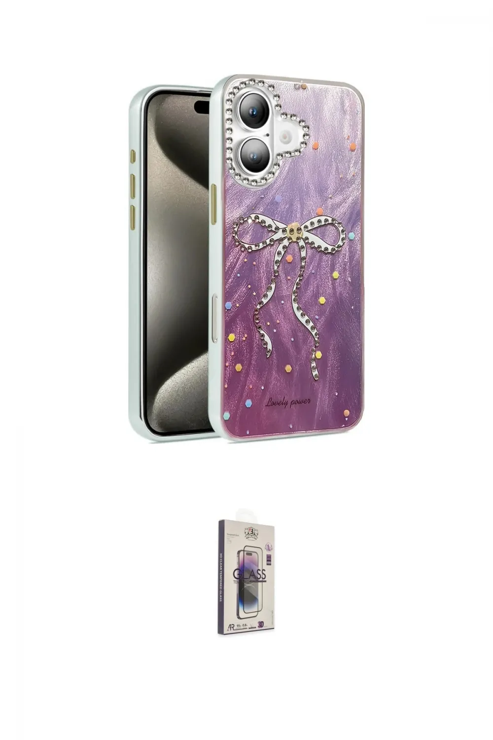 ieg™ iPhone 16 Plus Kılıf Zirve Modern Prime - Siyah Bilvis 3D Cam Ekran Koruyucu