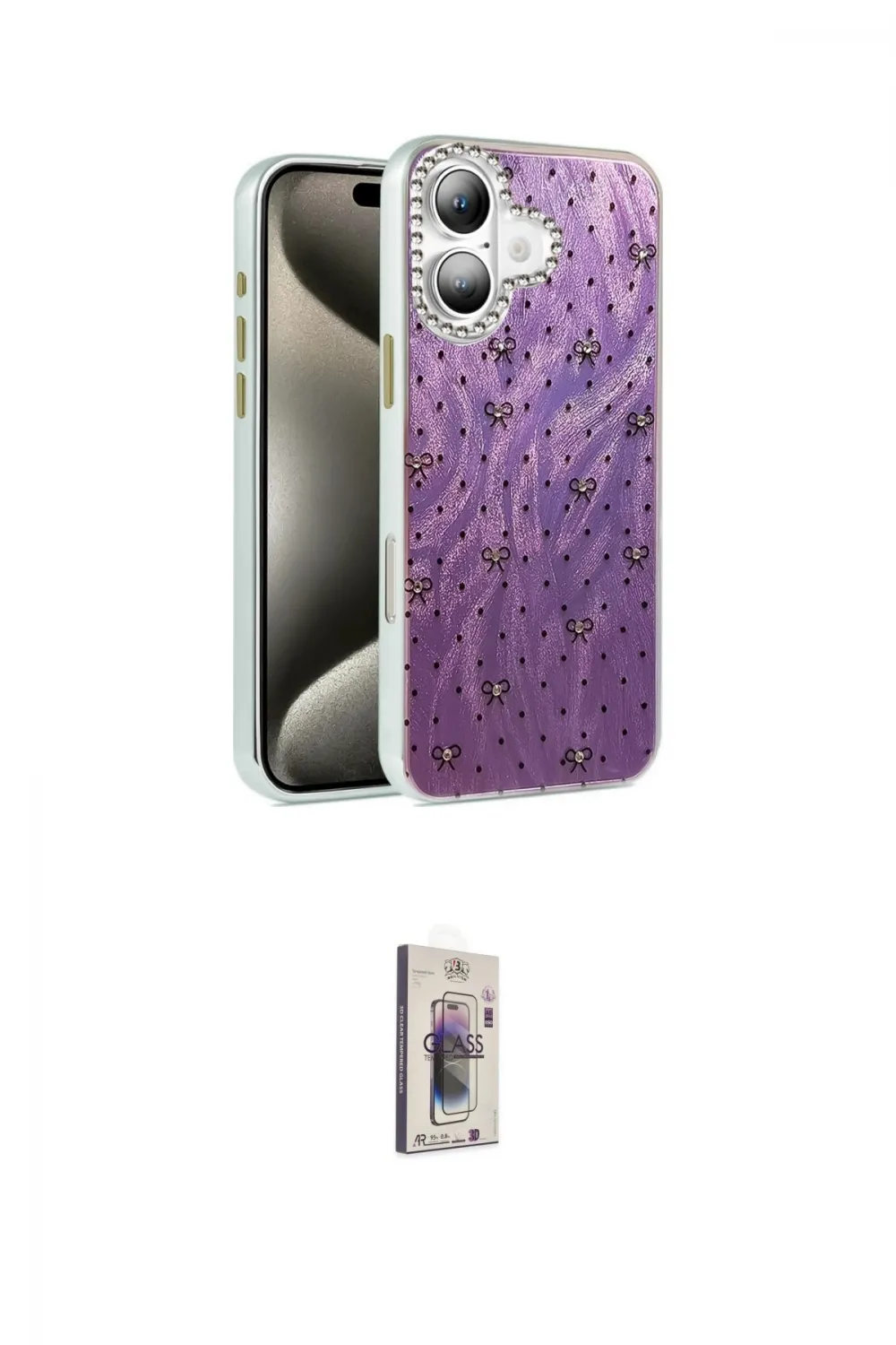 ieg™ iPhone 16 Plus Kılıf Zirve Modern Prime - Siyah Bilvis 3D Cam Ekran Koruyucu
