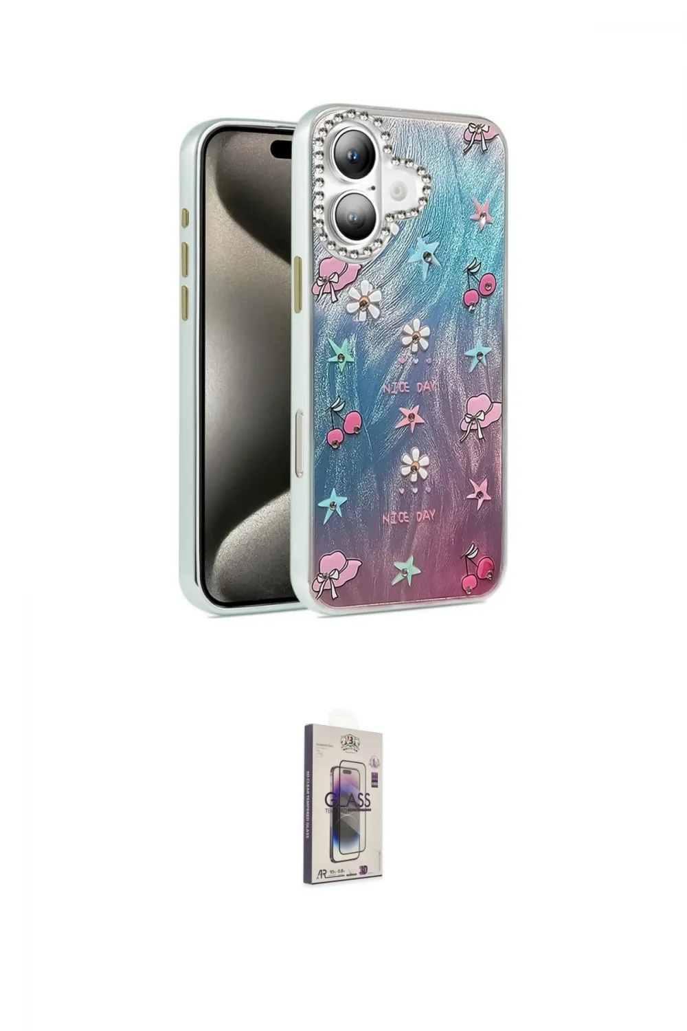 ieg™ iPhone 16 Plus Kılıf Zirve Modern Prime - Siyah Bilvis 3D Cam Ekran Koruyucu
