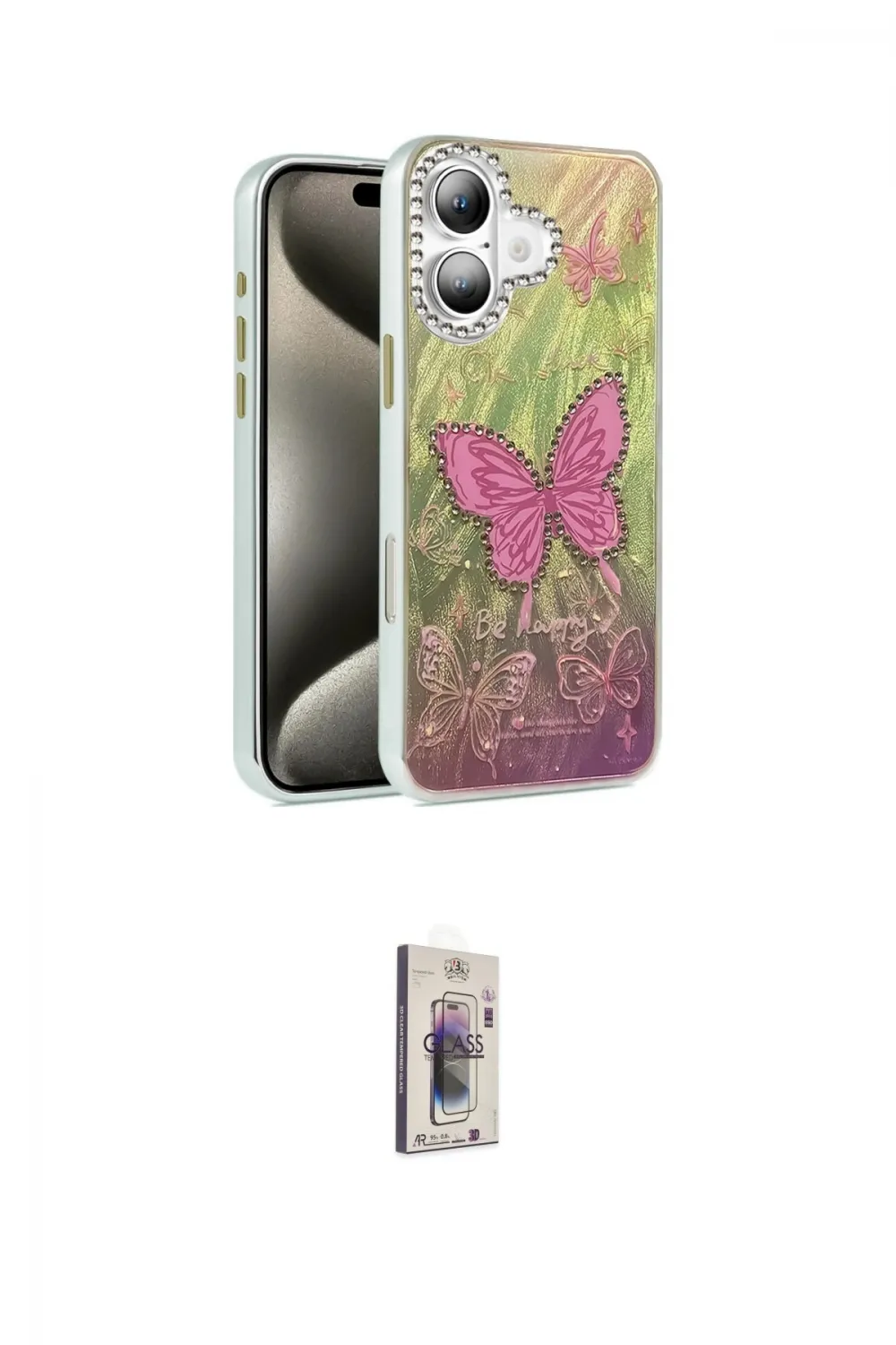 ieg™ iPhone 16 Plus Kılıf Zirve Modern Prime - Siyah Bilvis 3D Cam Ekran Koruyucu