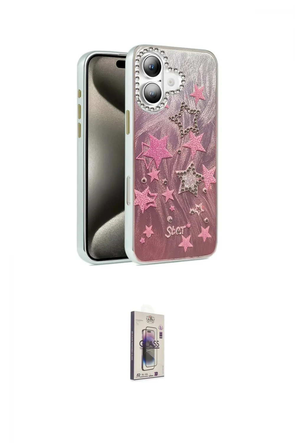 ieg™ iPhone 16 Plus Kılıf Zirve Modern Prime - Siyah Bilvis 3D Cam Ekran Koruyucu