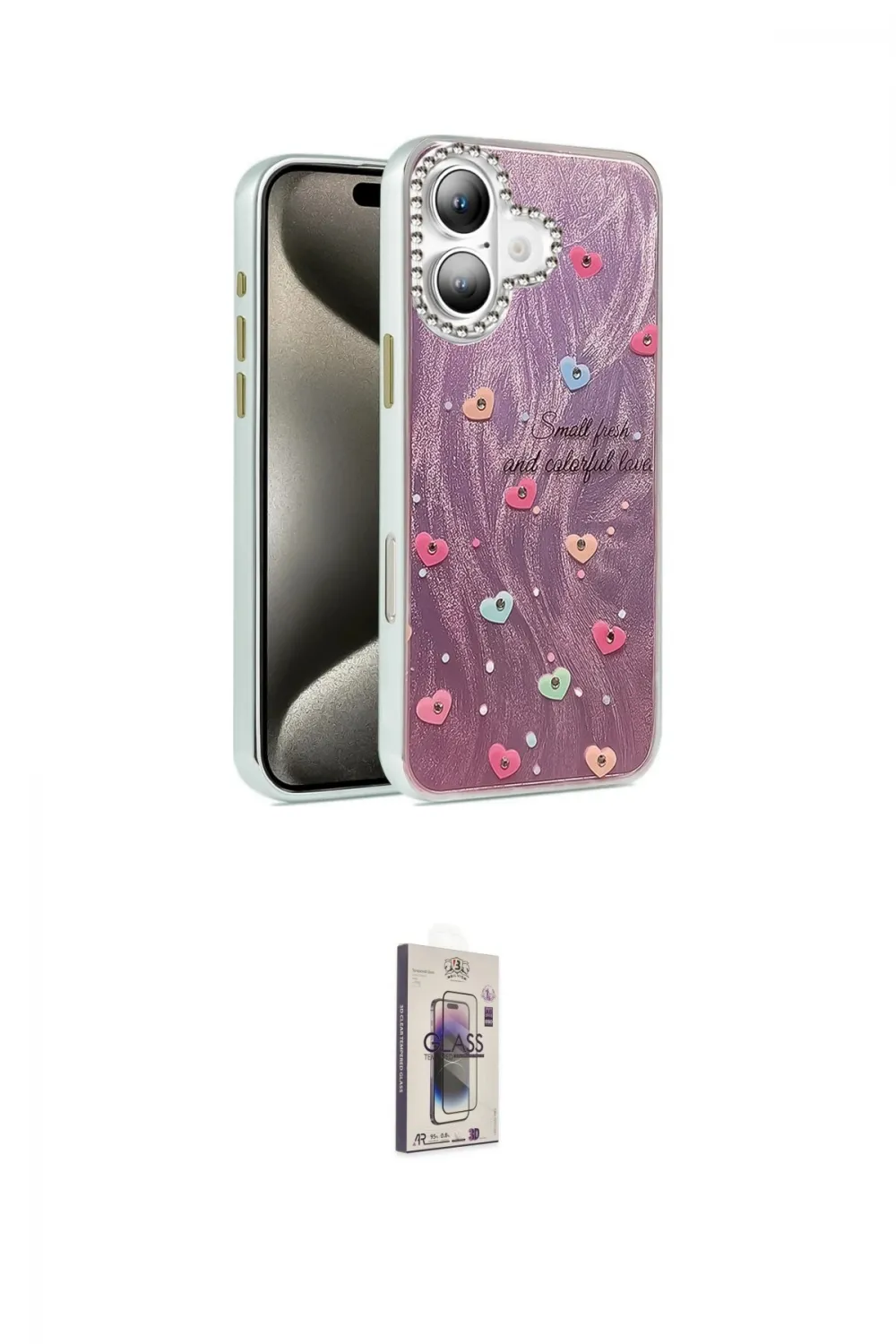 ieg™ iPhone 16 Plus Kılıf Zirve Modern Prime - Siyah Bilvis 3D Cam Ekran Koruyucu