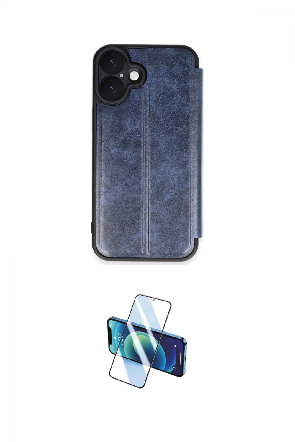 ieg™ iPhone 16 Plus Kılıf Zirve Yansıma Serisi - Siyah 3D Antistatik Seramik Nano Ekran Koruyucu