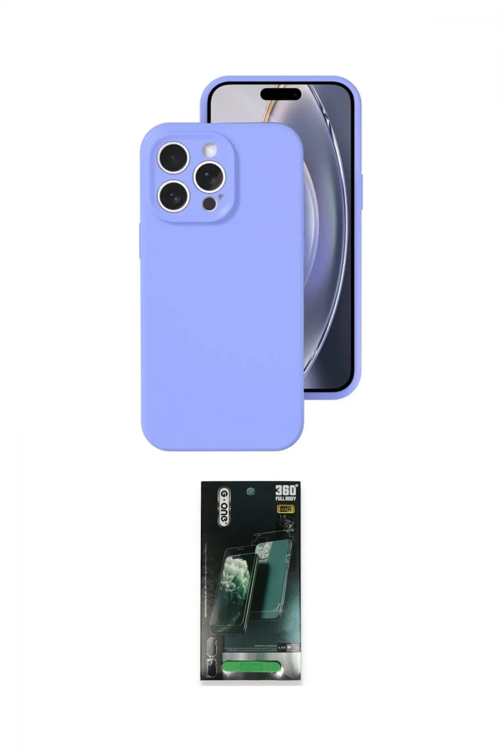 ieg™ iPhone 16 Pro Kılıf Ahenk Serisi - Siyah 360 Mat Full Body Arka Koruyucu