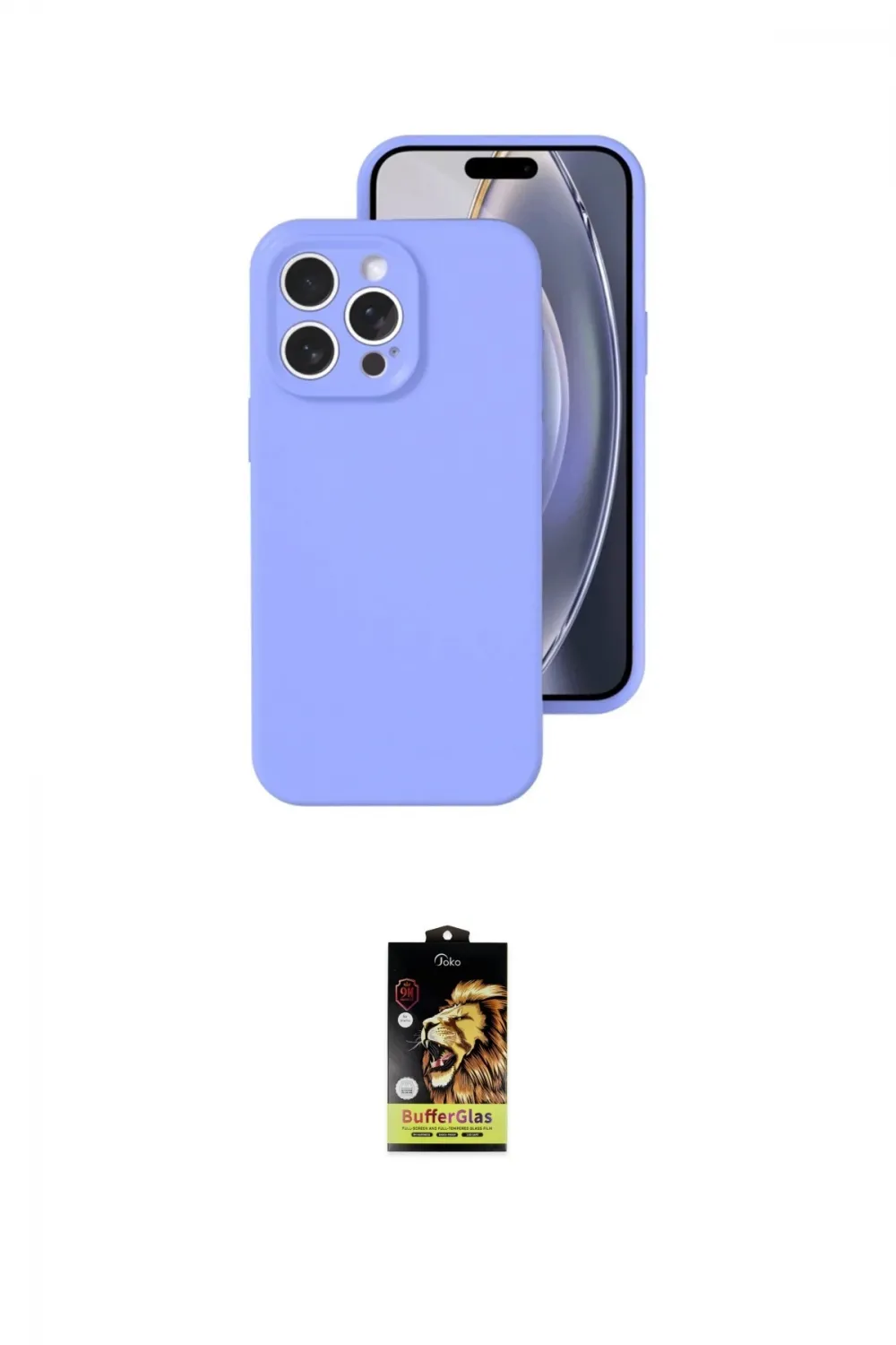 ieg™ iPhone 16 Pro Kılıf Ahenk Serisi - Siyah Buffer Cam Ekran Koruyucu