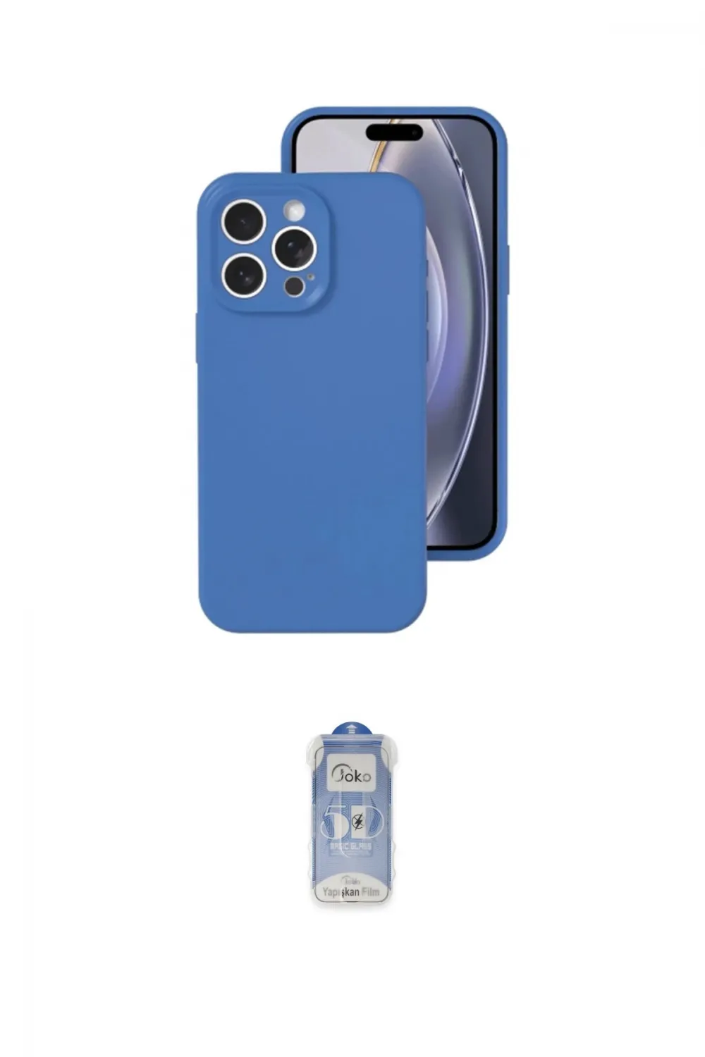 ieg™ iPhone 16 Pro Kılıf Ahenk Serisi - Siyah Joko Magic 5D Cam