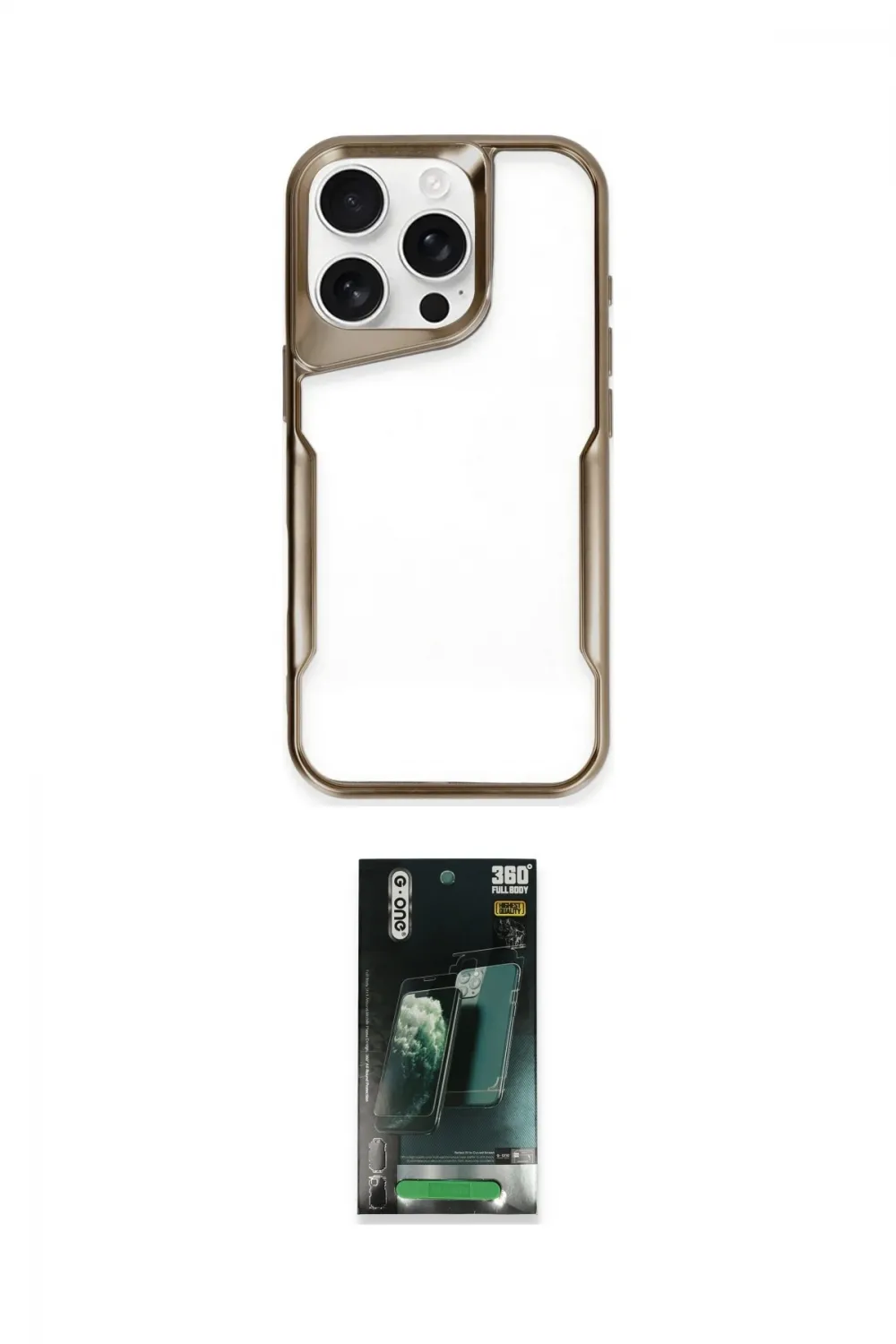 ieg™ iPhone 16 Pro Kılıf Akış Çizgi Koleksiyonu - Siyah 360 Mat Full Body Arka Koruyucu