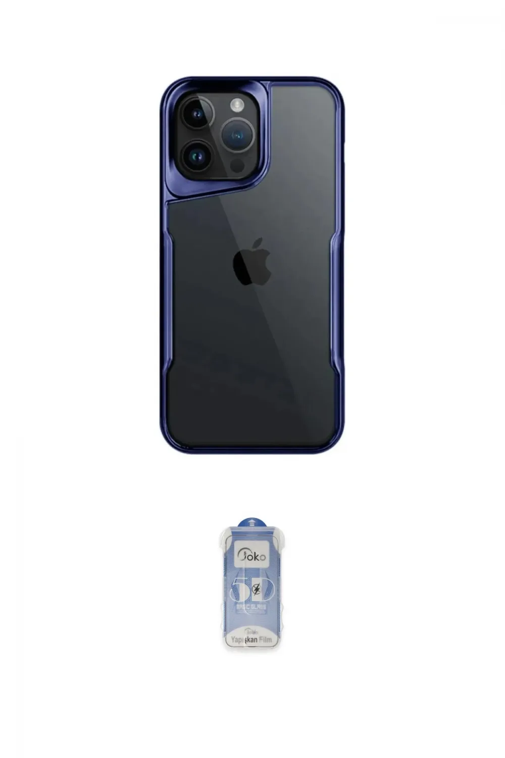 ieg™ iPhone 16 Pro Kılıf Akış Çizgi Koleksiyonu - Siyah Joko Magic 5D Cam