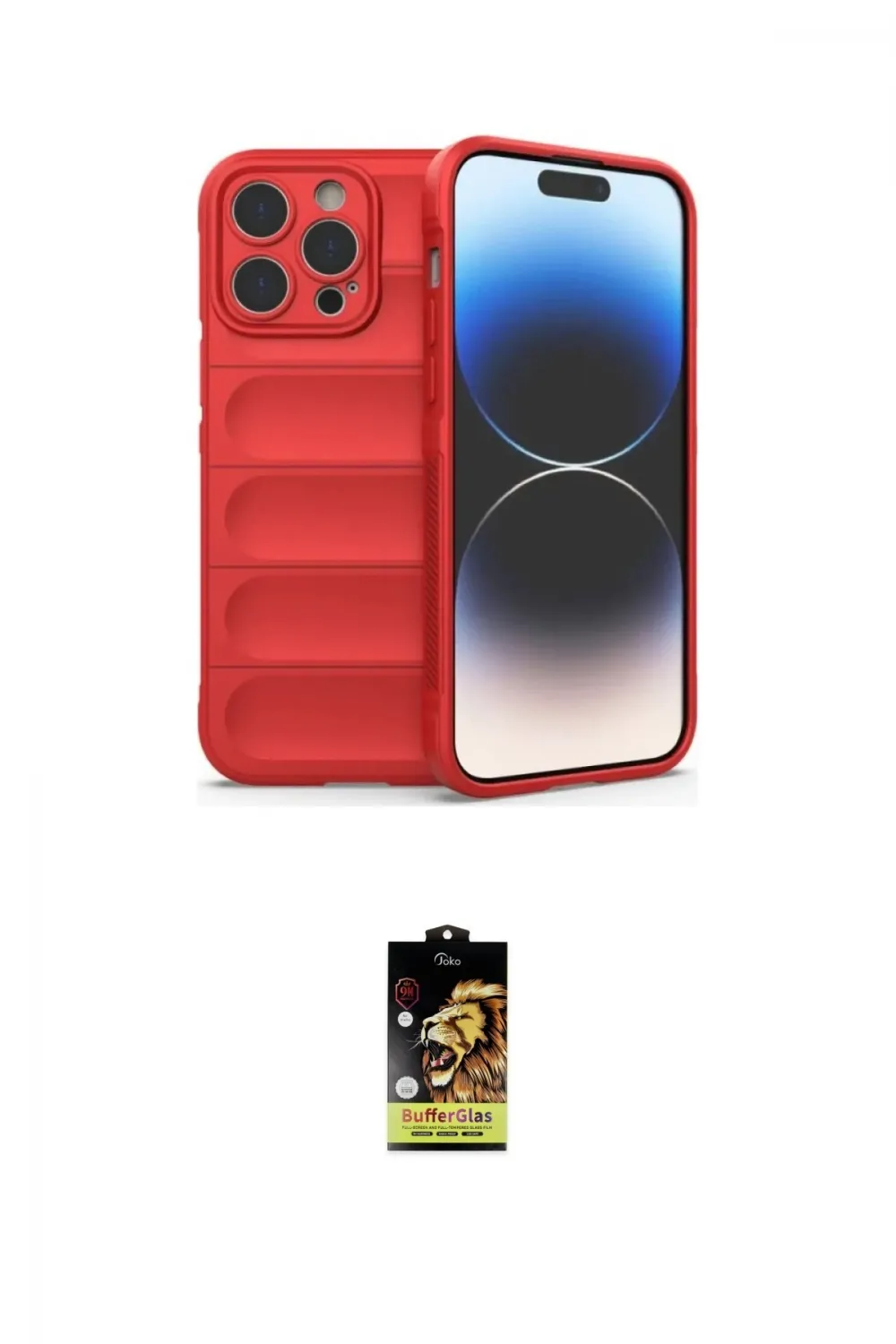 ieg™ iPhone 16 Pro Kılıf Atlas Koleksiyonu - Siyah Buffer Cam Ekran Koruyucu
