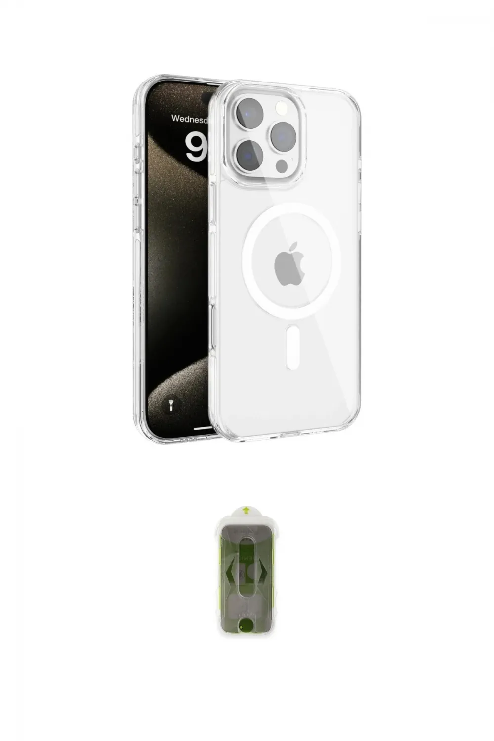 ieg™ iPhone 16 Pro Kılıf Doruk Doku Özel Seri - Siyah Joko Magic 5D Hayalet Cam