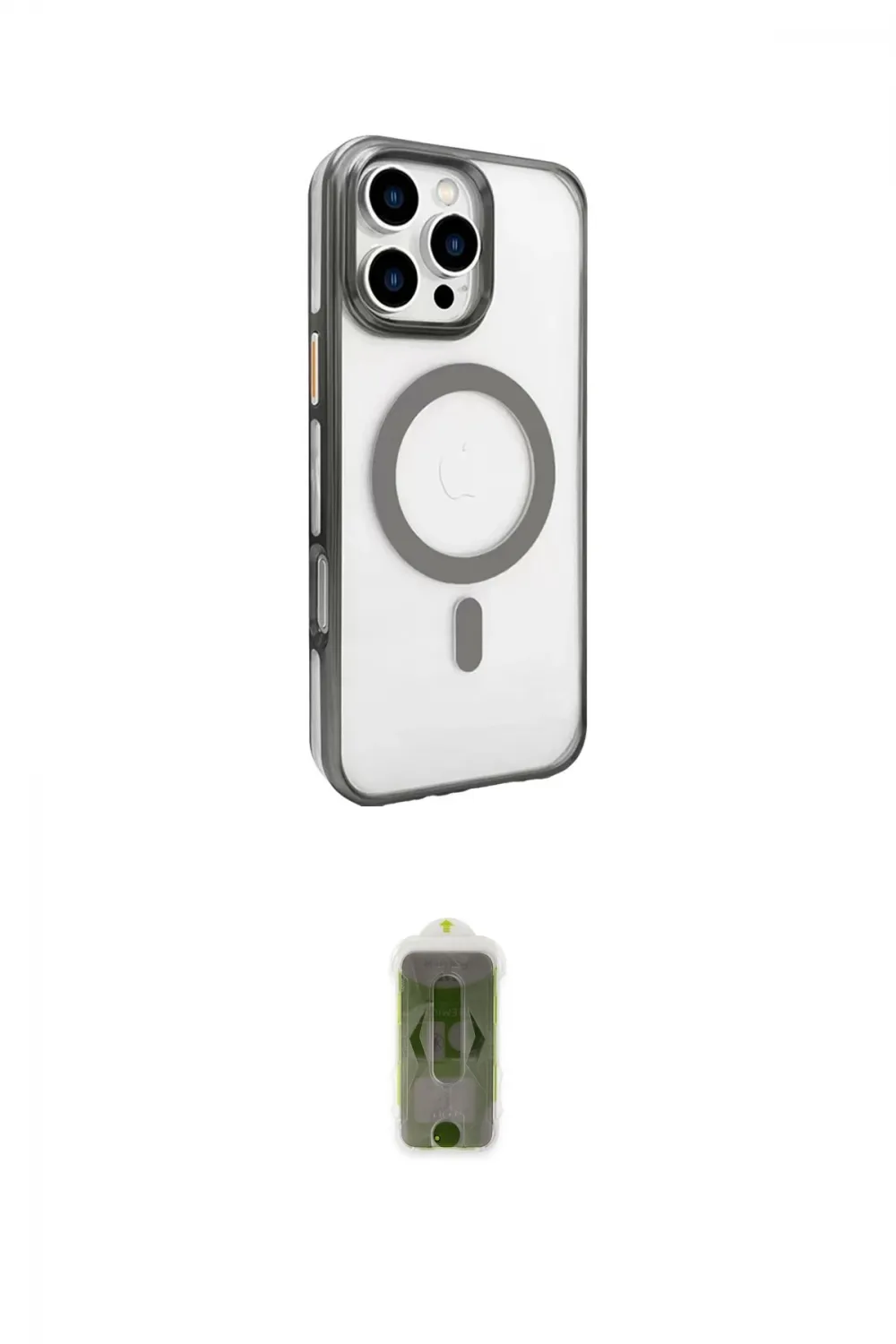 ieg™ iPhone 16 Pro Kılıf Doruk Doku Özel Seri - Siyah Joko Magic 5D Hayalet Cam