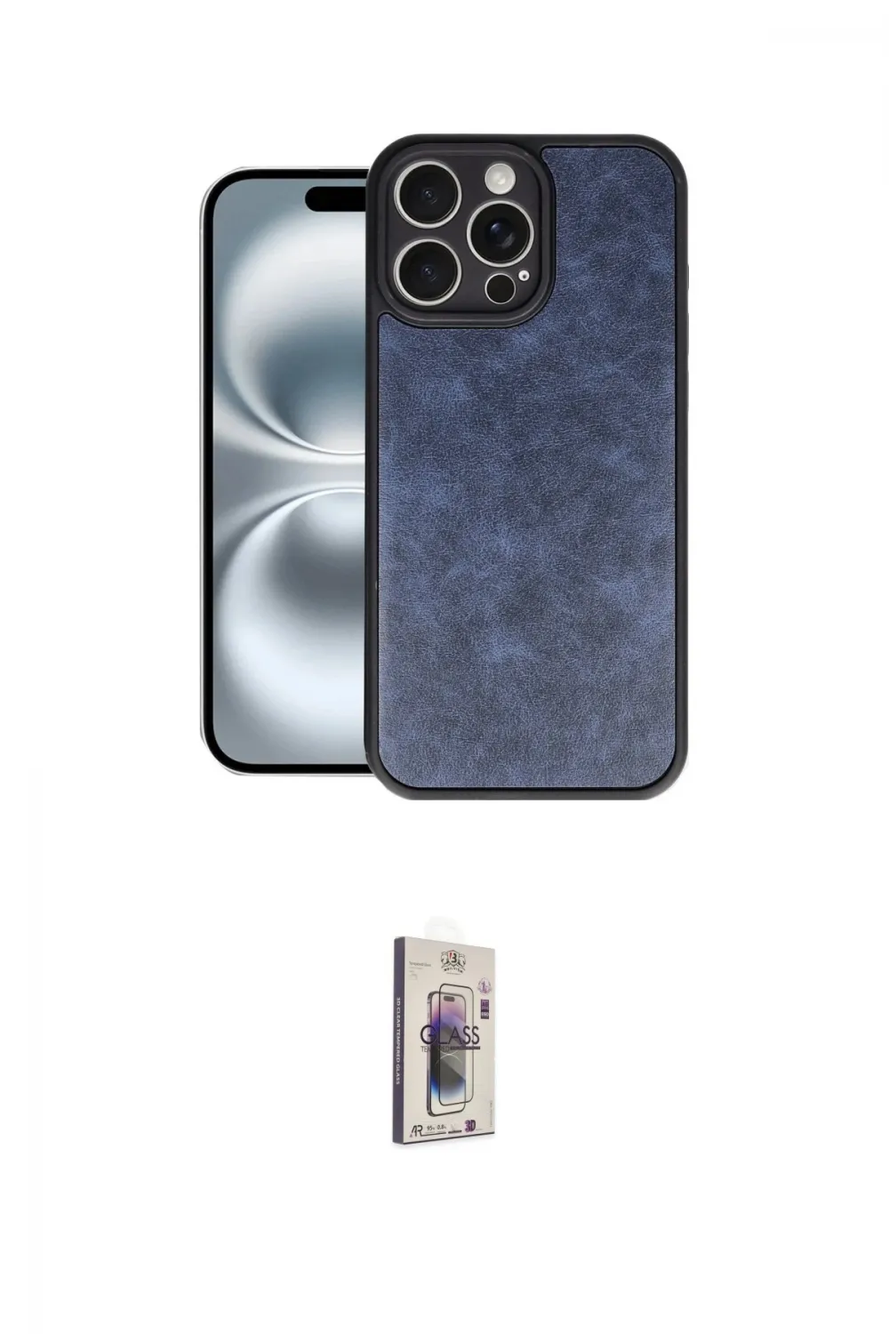 ieg™ iPhone 16 Pro Kılıf Kıvılcım Işık Serisi - Siyah Bilvis 3D Cam Ekran Koruyucu