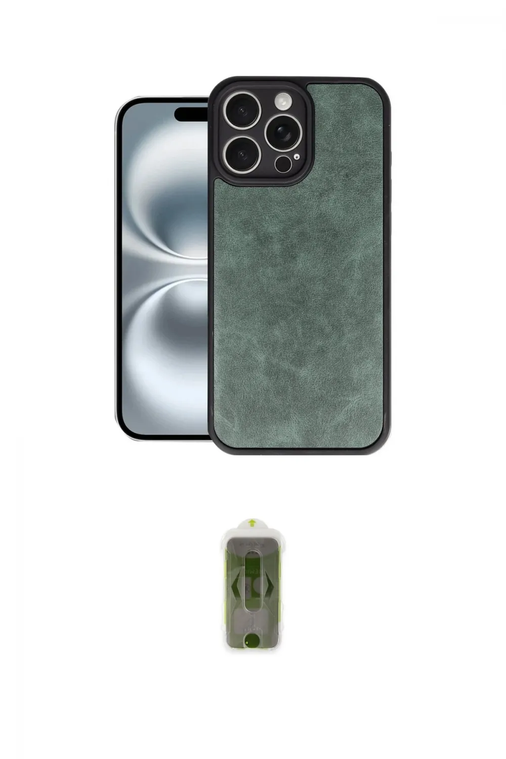 ieg™ iPhone 16 Pro Kılıf Kıvılcım Işık Serisi - Siyah Joko Magic 5D Hayalet Cam