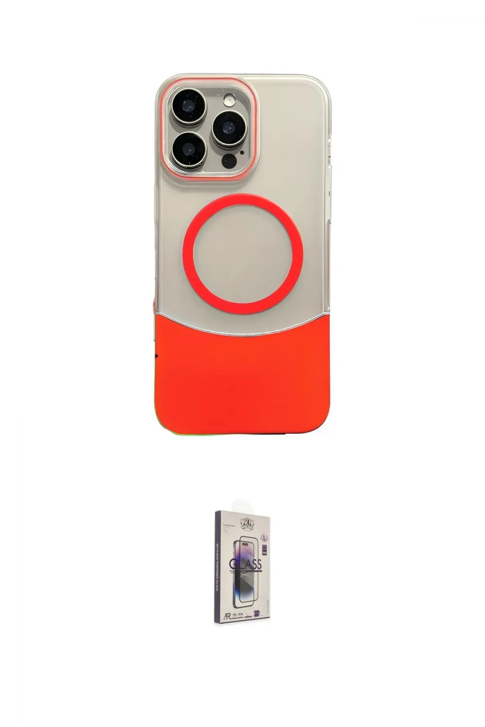 ieg™ iPhone 16 Pro Kılıf Kozmos Form Özel Seri - Siyah Bilvis 3D Cam Ekran Koruyucu