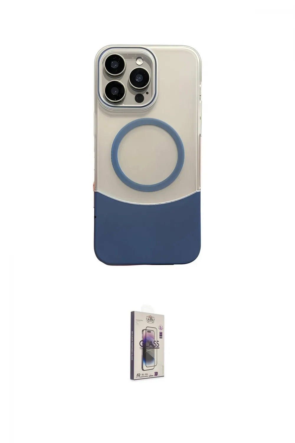 ieg™ iPhone 16 Pro Kılıf Kozmos Form Özel Seri - Siyah Bilvis 3D Cam Ekran Koruyucu