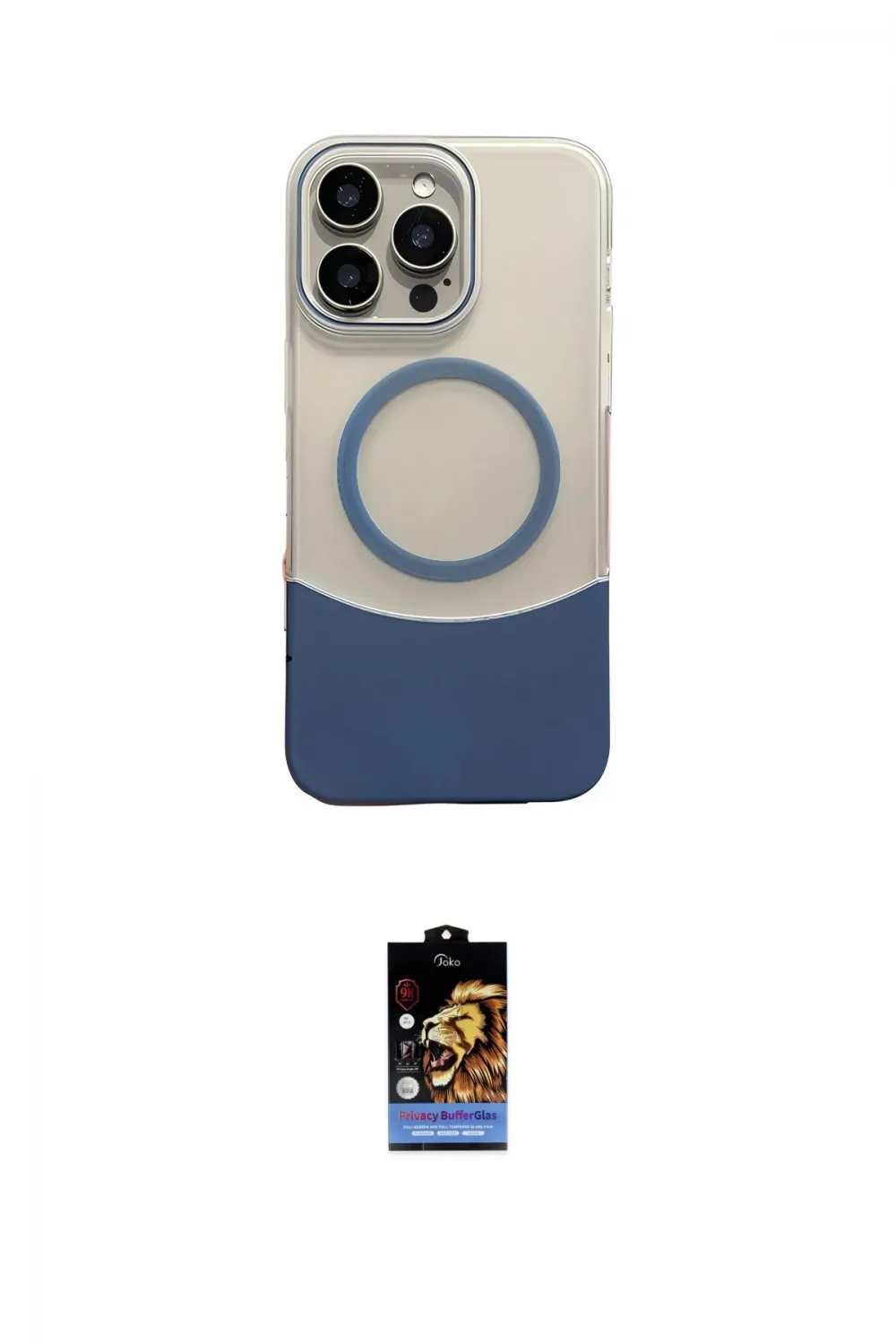 ieg™ iPhone 16 Pro Kılıf Kozmos Form Özel Seri - Siyah Buffer Hayalet Cam Ekran Koruyucu