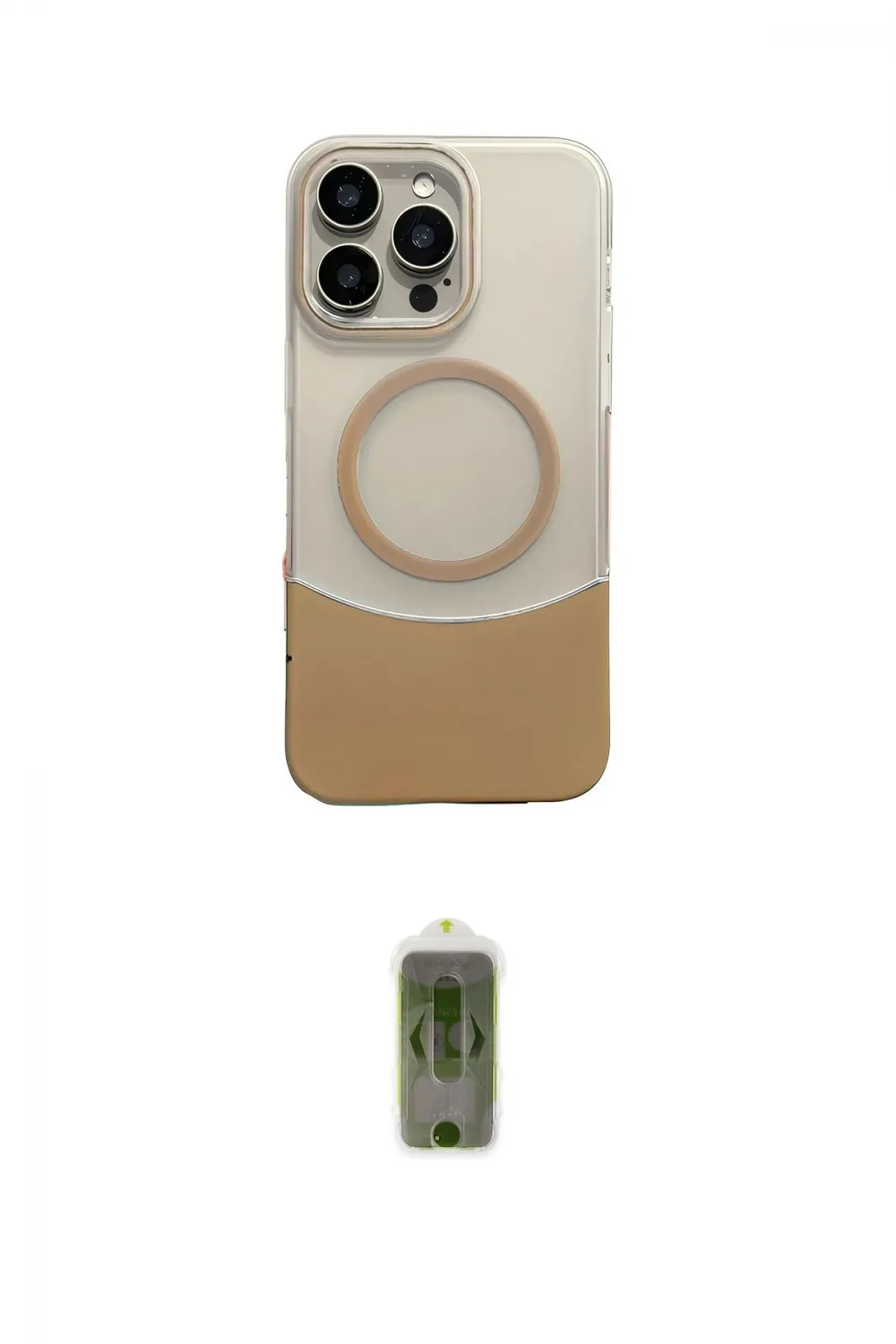 ieg™ iPhone 16 Pro Kılıf Kozmos Form Özel Seri - Siyah Joko Magic 5D Hayalet Cam