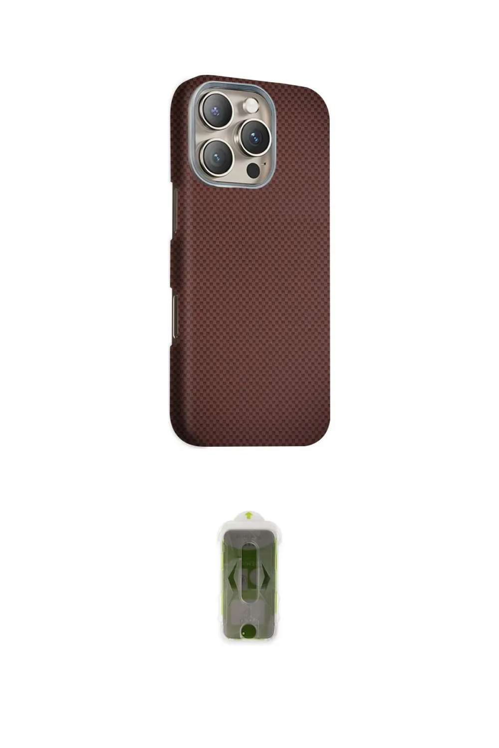 ieg™ iPhone 16 Pro Kılıf Kozmos Klasik Prime - Siyah Joko Magic 5D Hayalet Cam