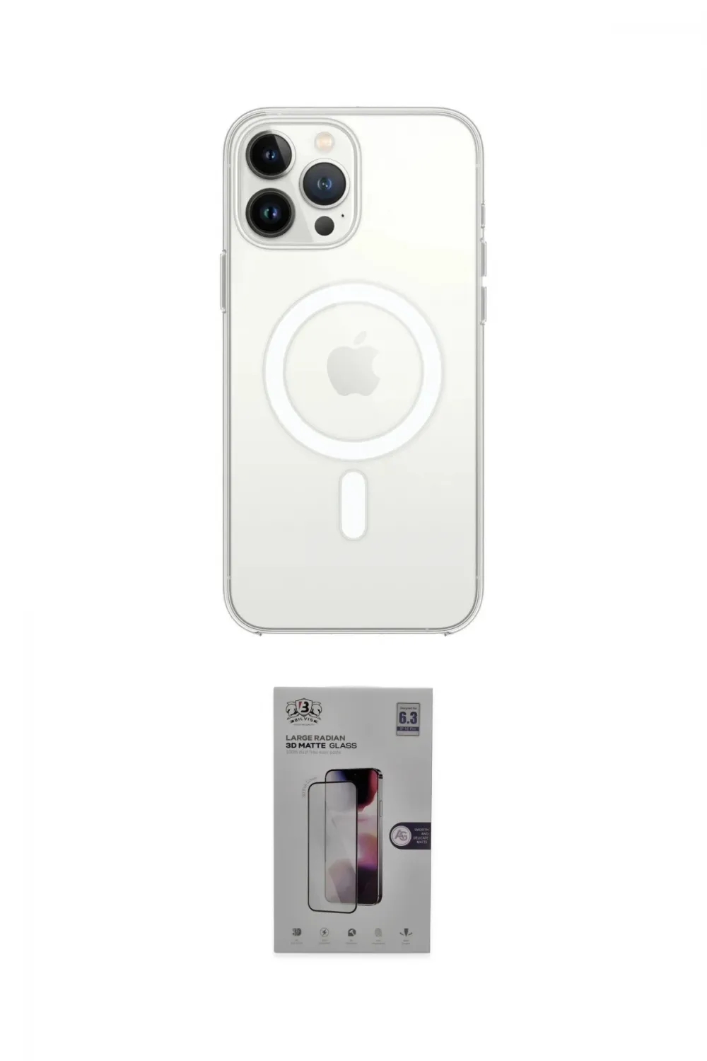 ieg™ iPhone 16 Pro Kılıf Kutup Klasik Serisi - Siyah Bilvis 3D Mat Cam Ekran Koruyucu