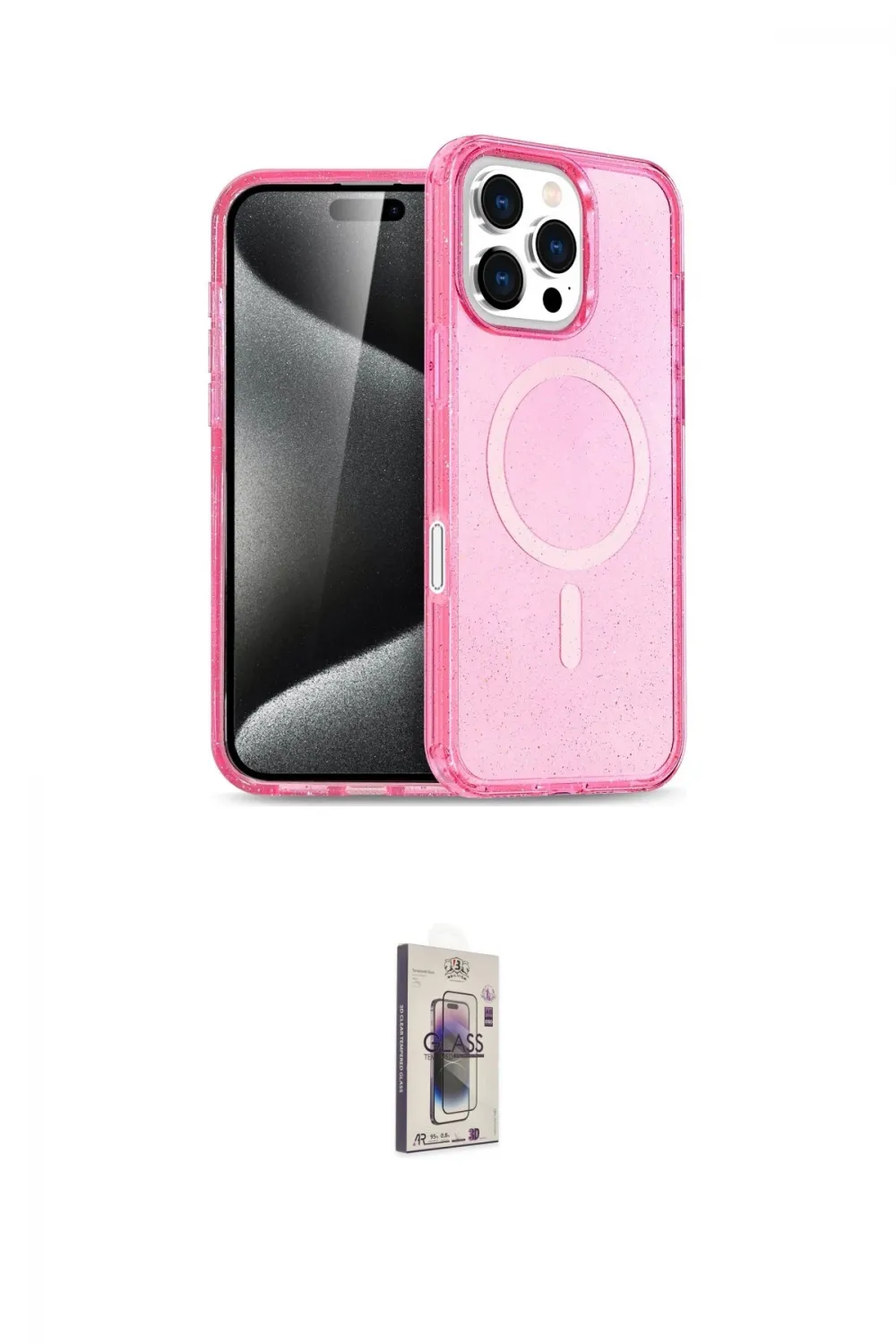 ieg™ iPhone 16 Pro Kılıf Nova Asil Prime - Siyah Bilvis 3D Cam Ekran Koruyucu