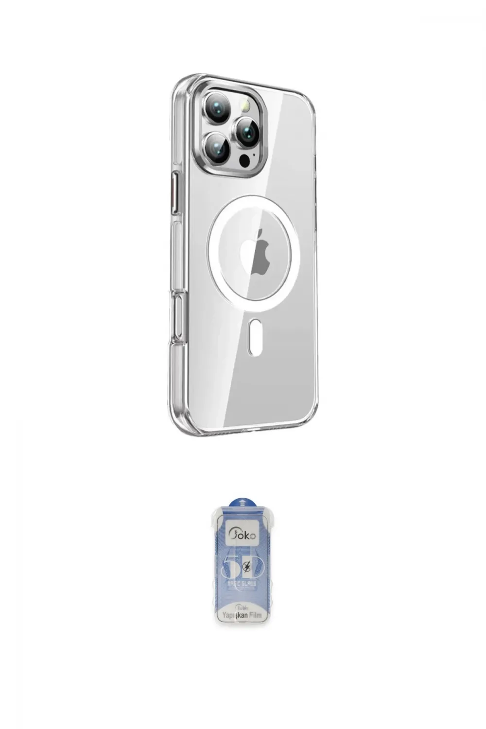 ieg™ iPhone 16 Pro Kılıf Nova Doku - Siyah Joko Magic 5D Cam